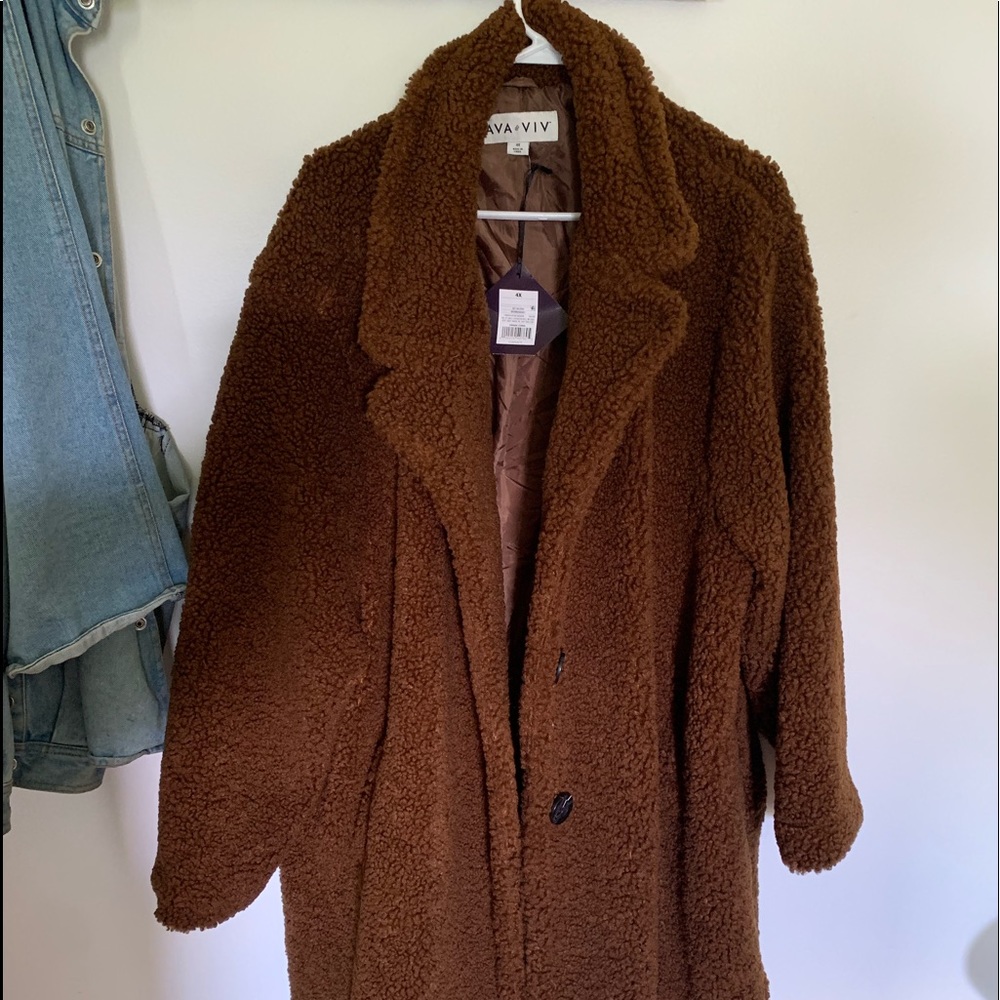 4x Ava and Viv “Sherpa” coat